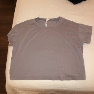 lululemon lavender semi crop top